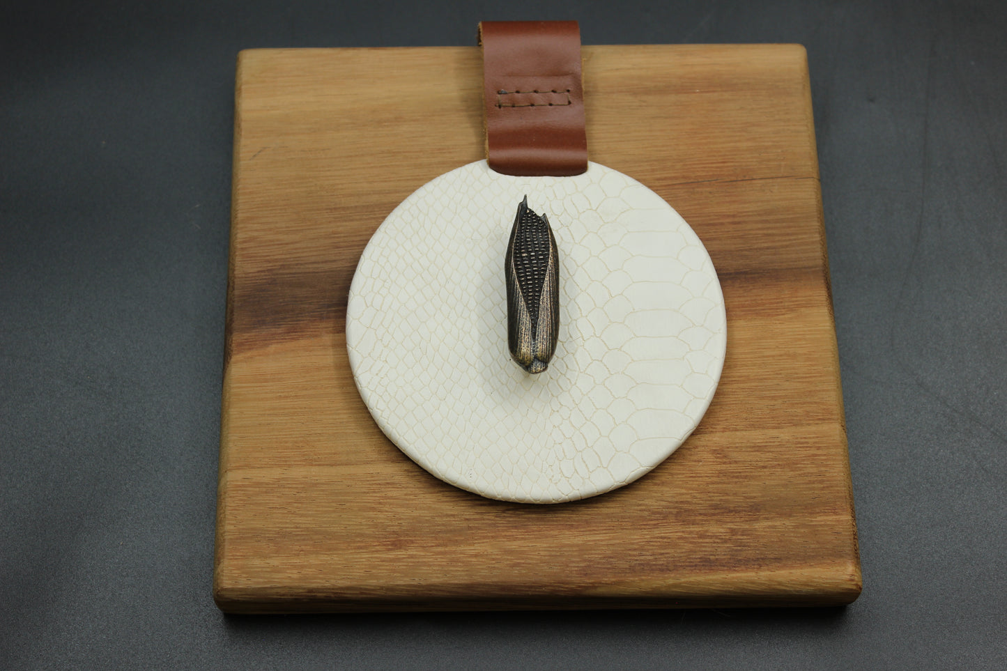 Cream Cornfield Wood Napkin Holder