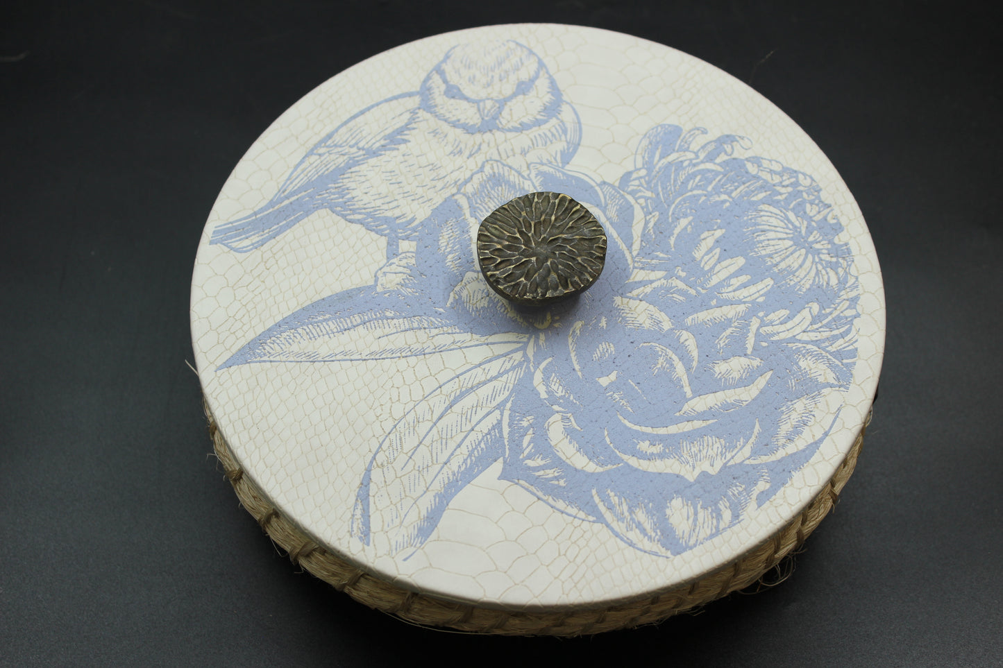 Lilac Bluebird Hemp Tortilla Holder
