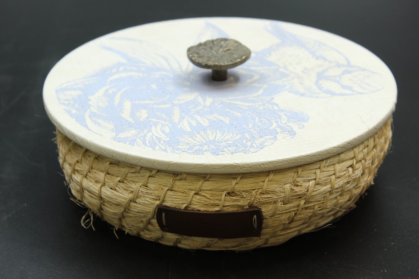 Lilac Bluebird Hemp Tortilla Holder