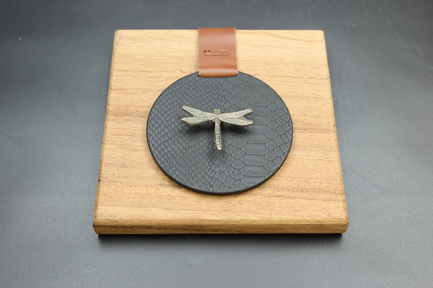 Black Dragonfly Wood Napkin Holder