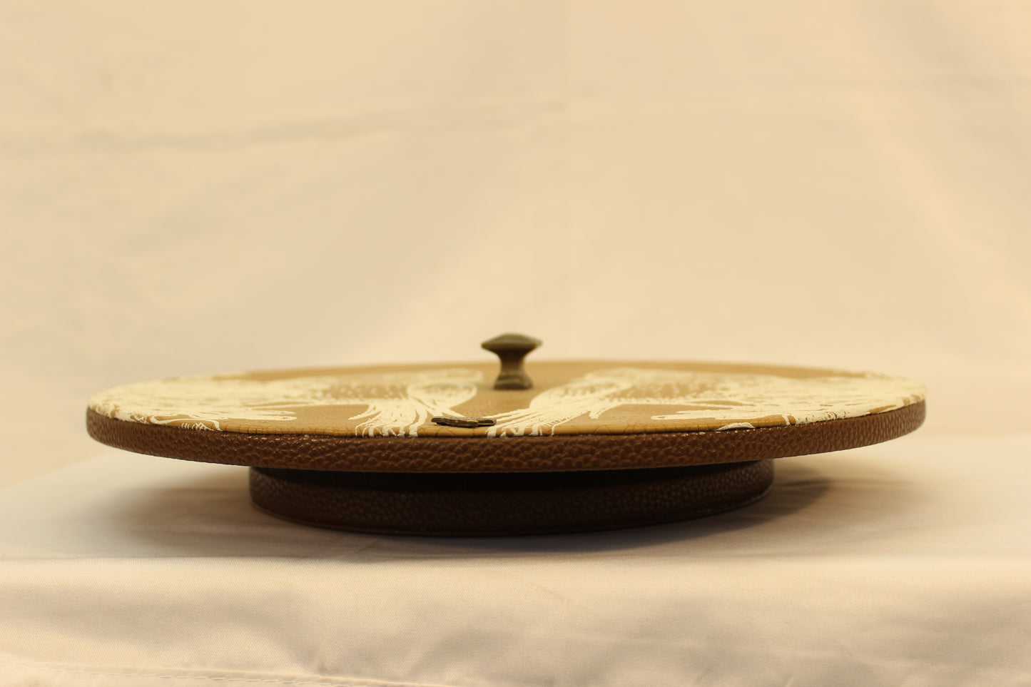 Brown Snakeskin Lazy Susan