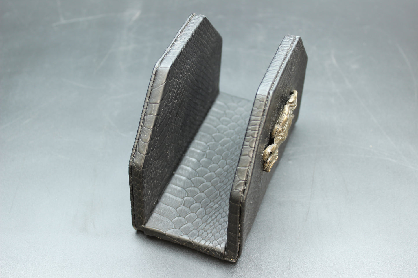 Black Crab & Snakeskin Napkin Holder