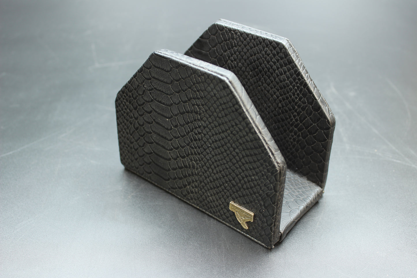 Black Crab & Snakeskin Napkin Holder