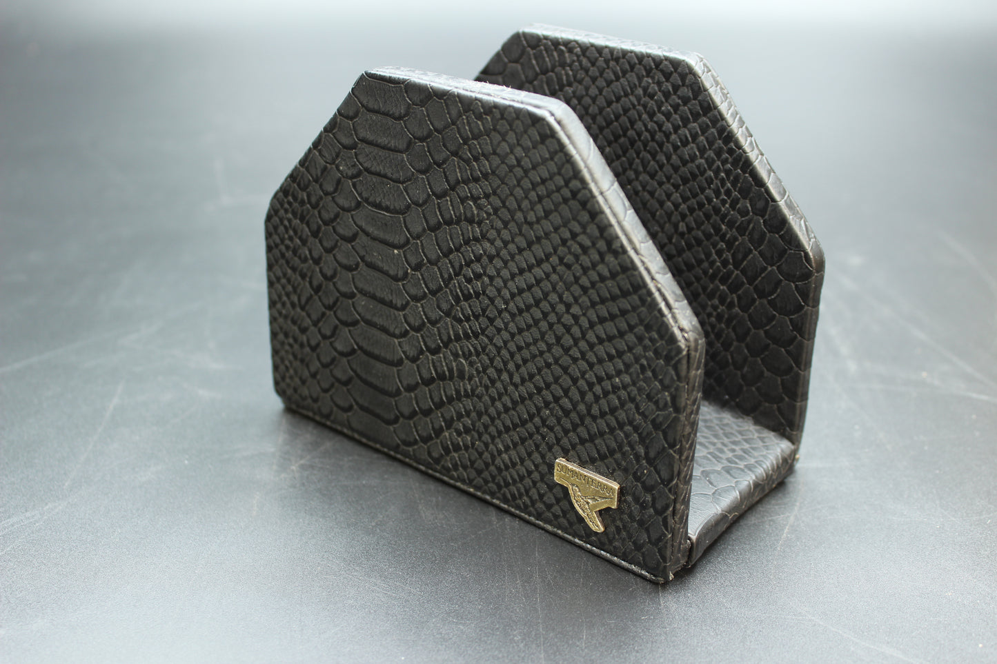 Black Crab & Snakeskin Napkin Holder