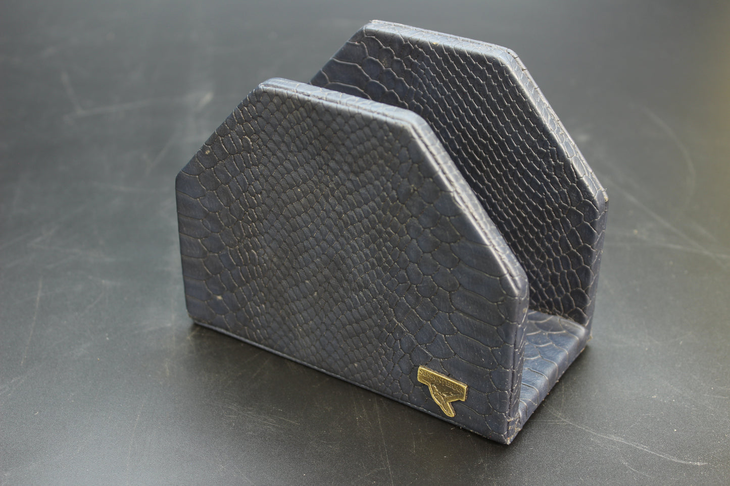 Blue Crab & Snakeskin Napkin Holder