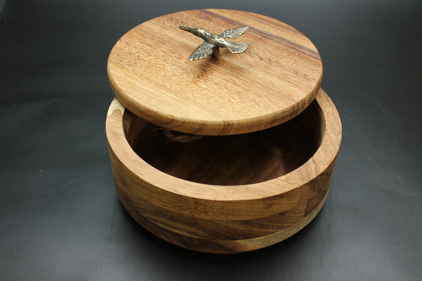 Elisa Hummingbird Wood Tortilla Holder