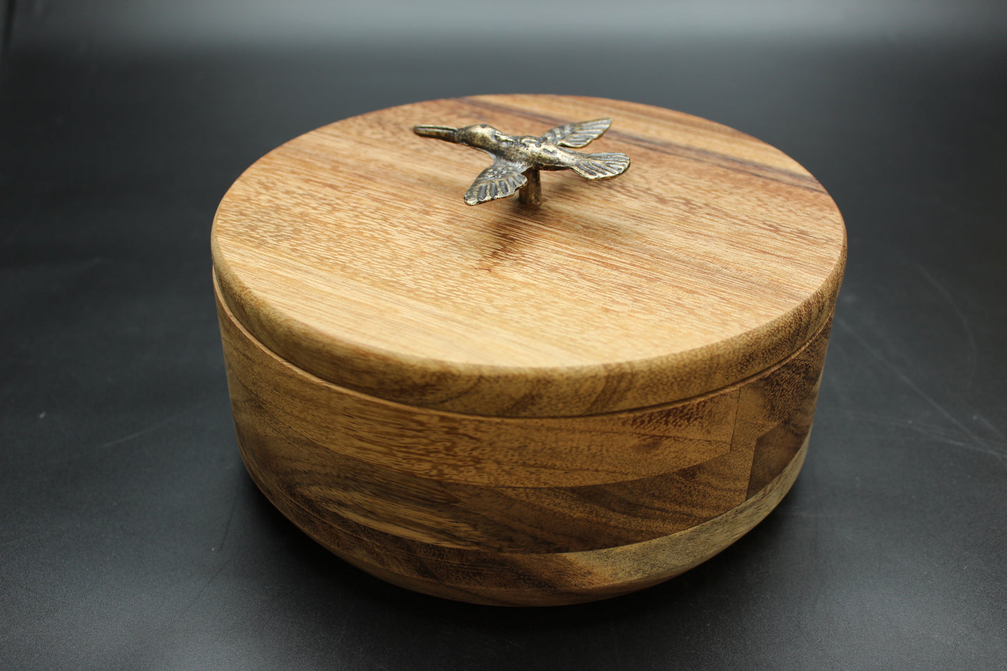 Elisa Hummingbird Wood Tortilla Holder