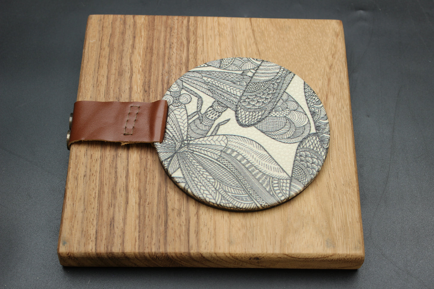 Dragonfly Print Wood Napkin Holder