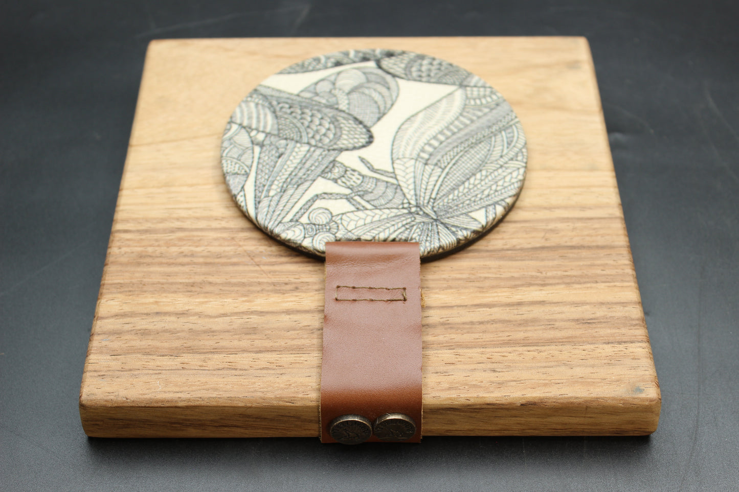Dragonfly Print Wood Napkin Holder