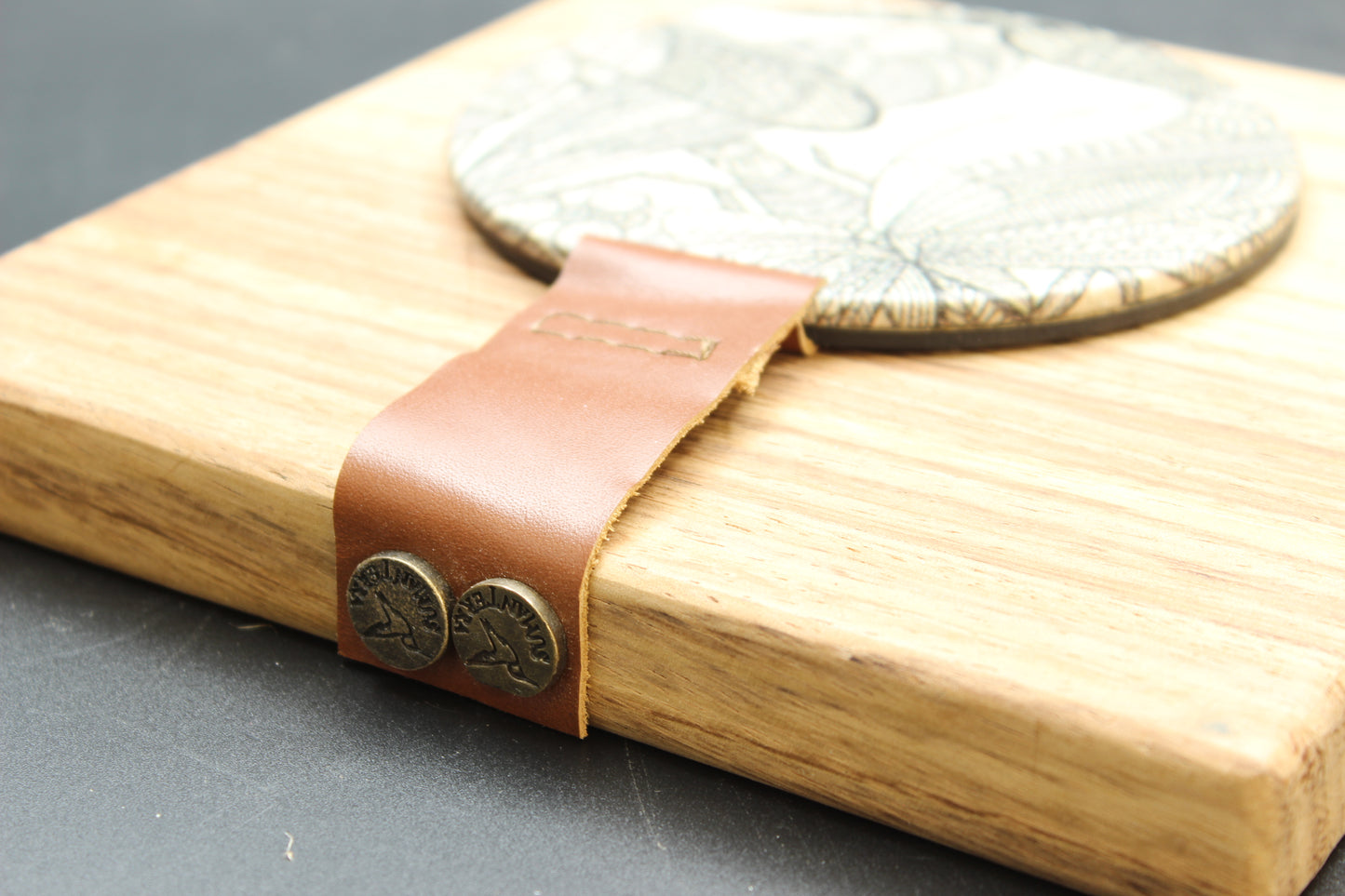 Dragonfly Print Wood Napkin Holder