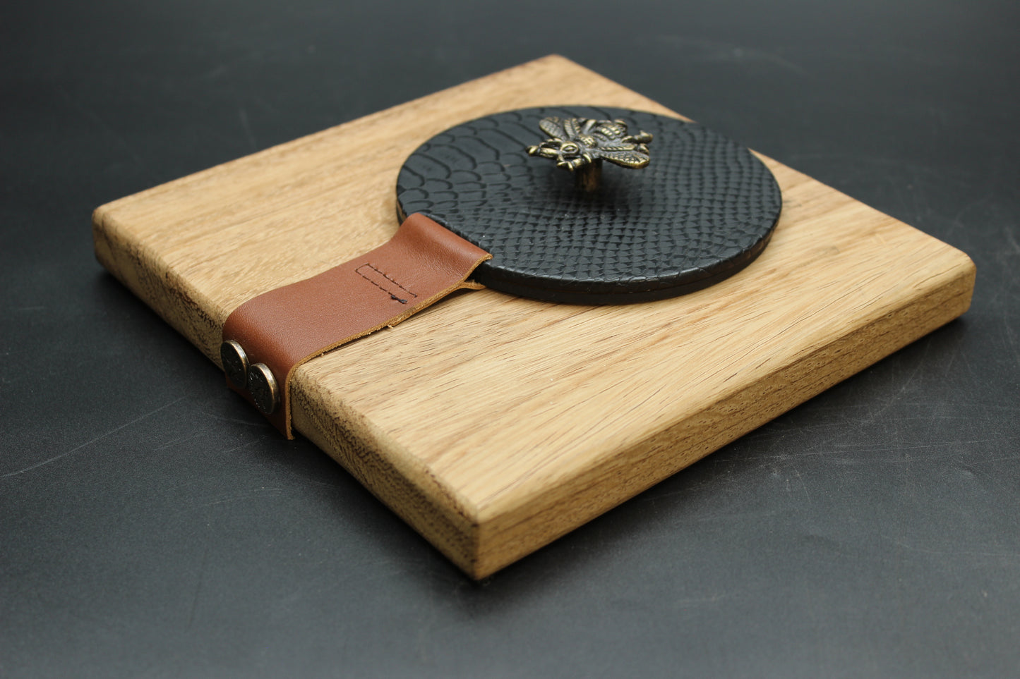 Black Wasp Snakeskin Napkin Holder
