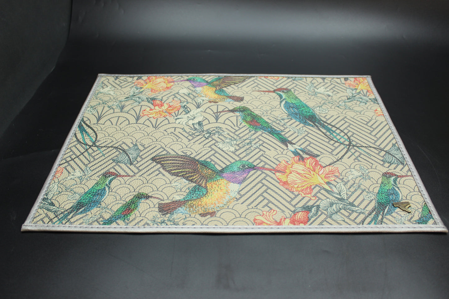 6pc Hummingbird Synthetic Placemat Set