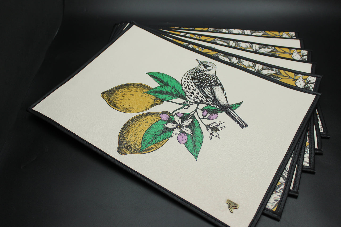 Lemon & Mockingbird Placemat Set (Set of 6)