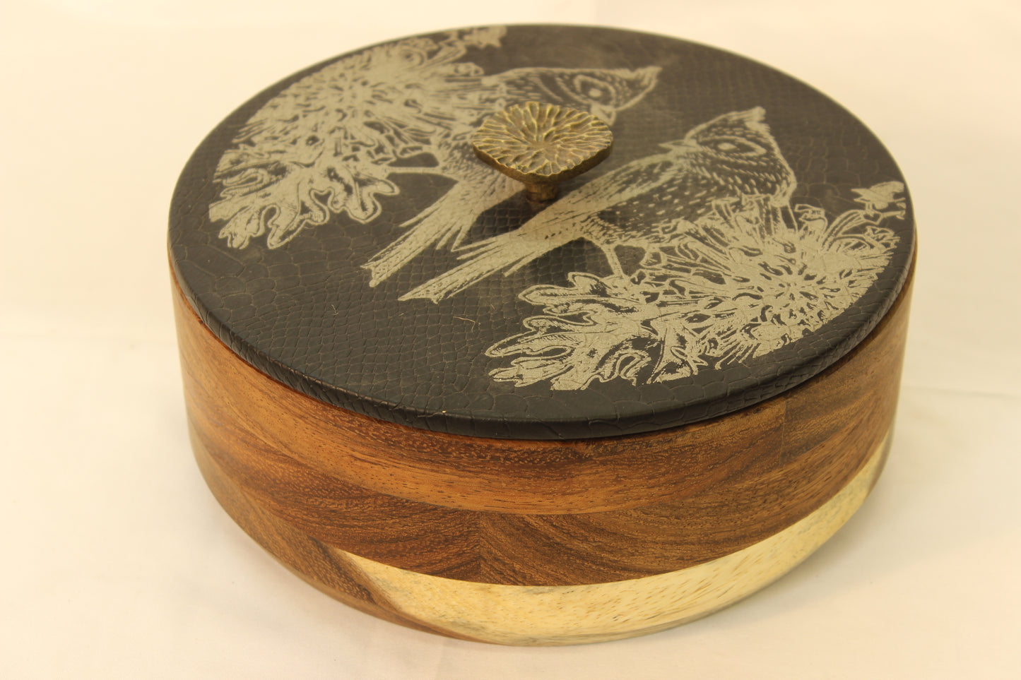 Black Snakeskin & Birds Wooden Tortilla Holders