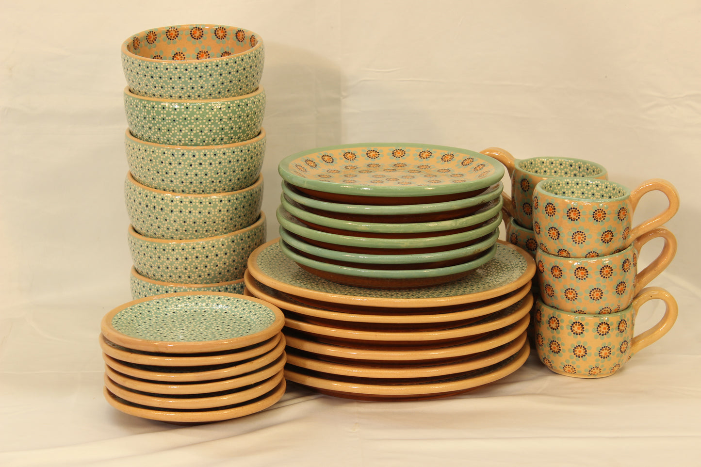 Limited Edition 30pc Handcrafted Ceramic Dinnerware Set (For 6 People)