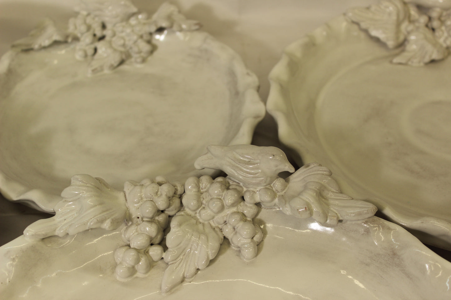 36 pc Fruit & Birds Handmade Ceramic Dinnerware Set (For 6 People)