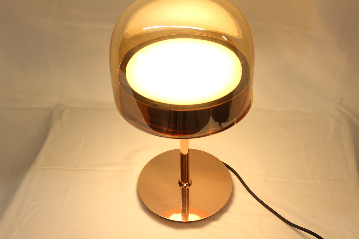 Modern Polished Copper Table Lamp