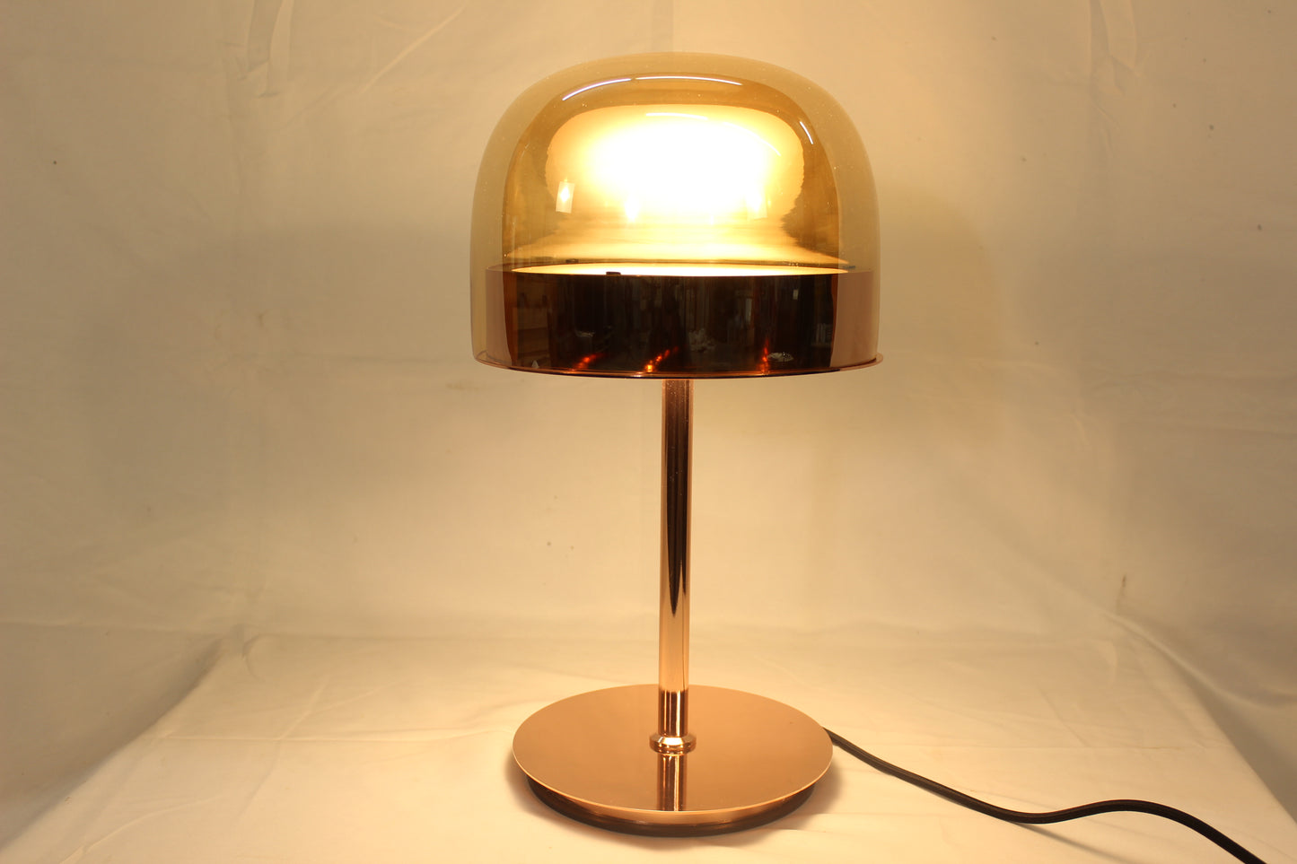 Modern Polished Copper Table Lamp