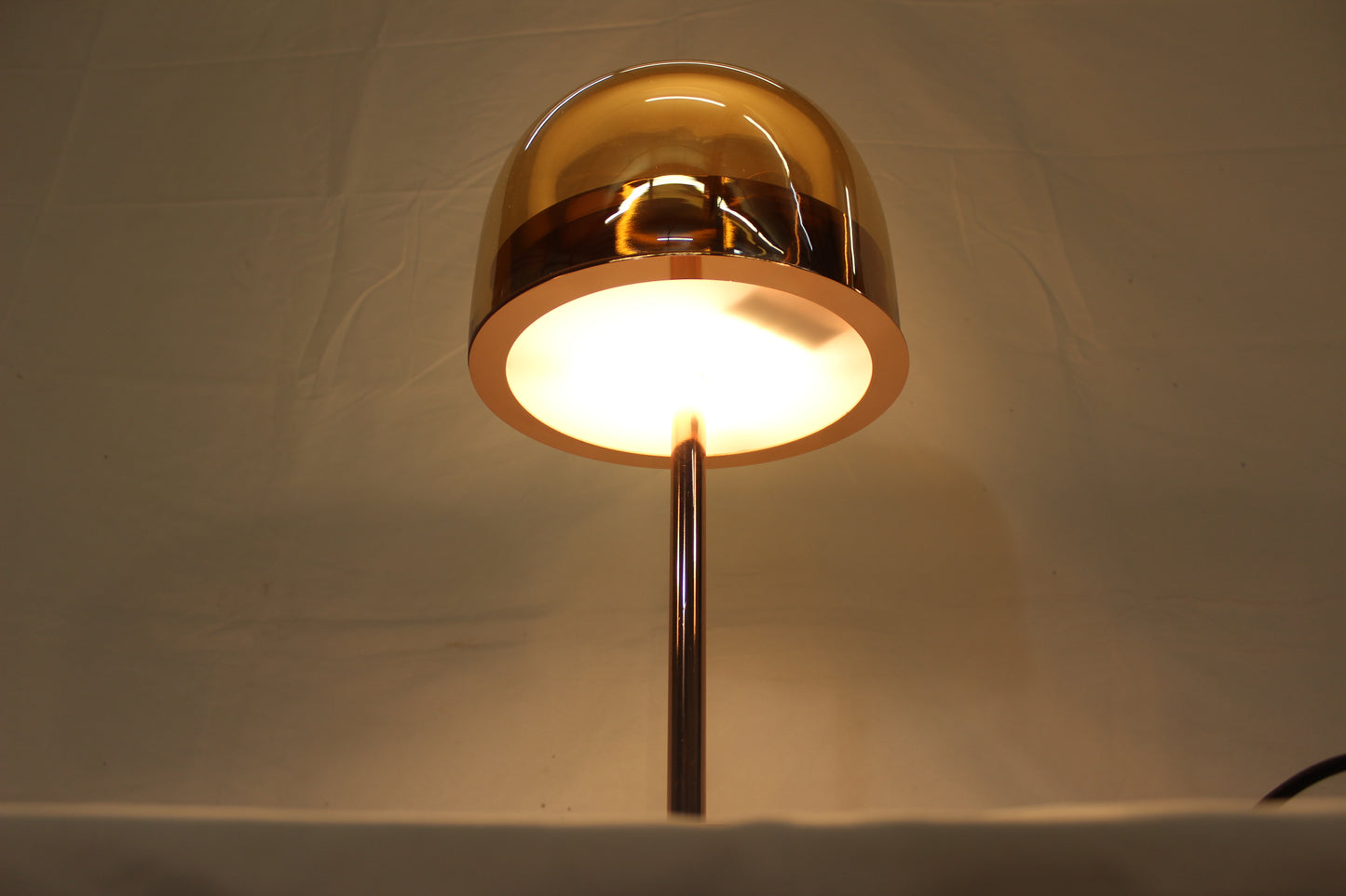 Modern Polished Copper Table Lamp