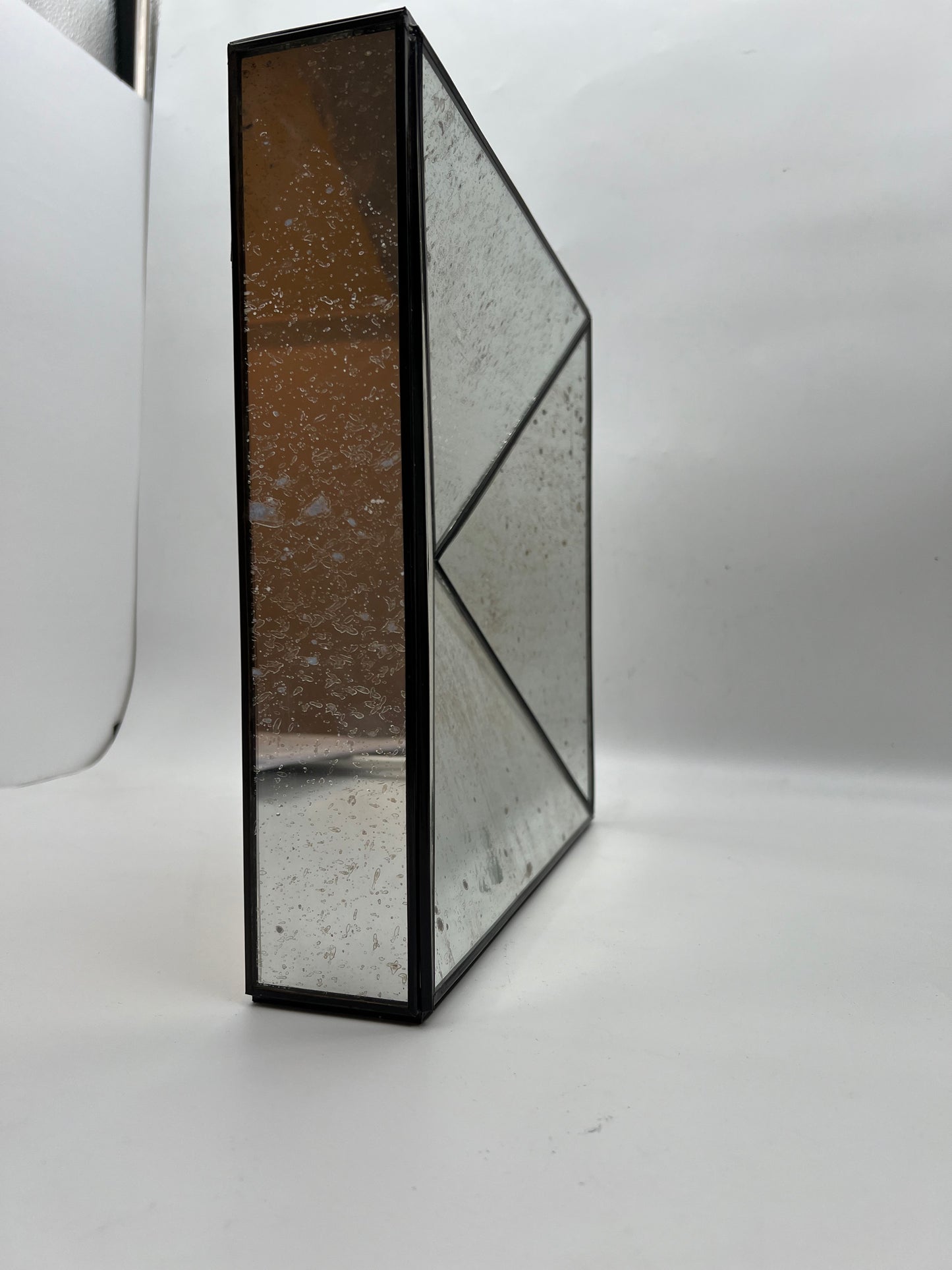 SM Square Mirror 12" w/ X-Pattern