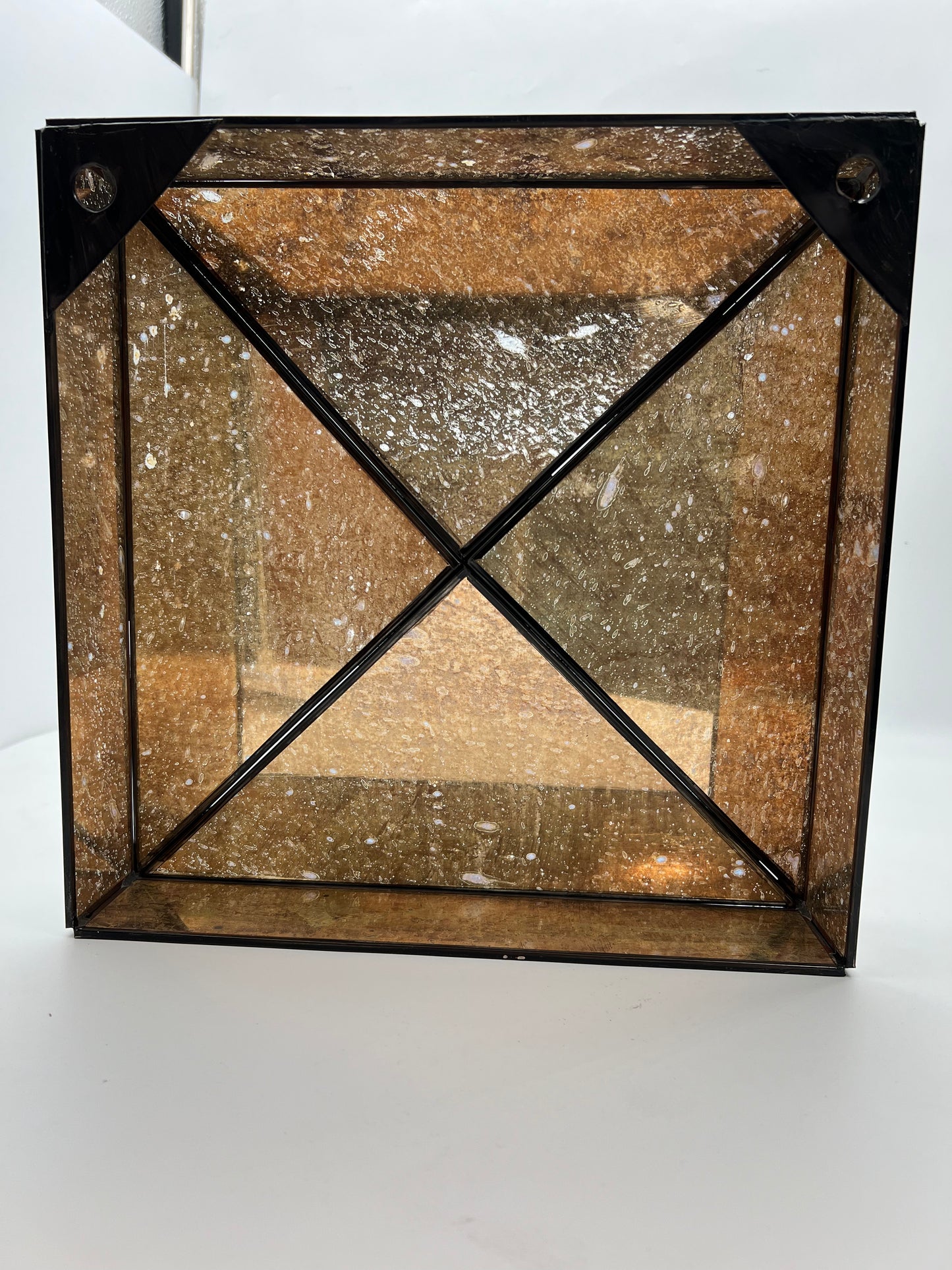SM Square Mirror 12" w/ X-Pattern