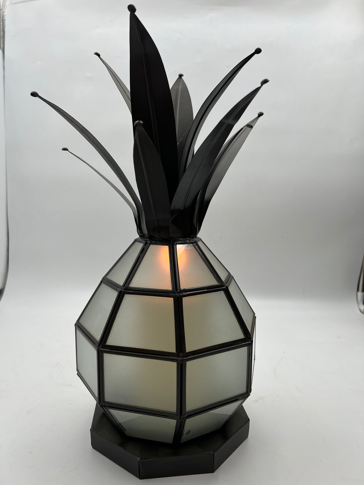 Tin & Glass Pineapple Candelabro