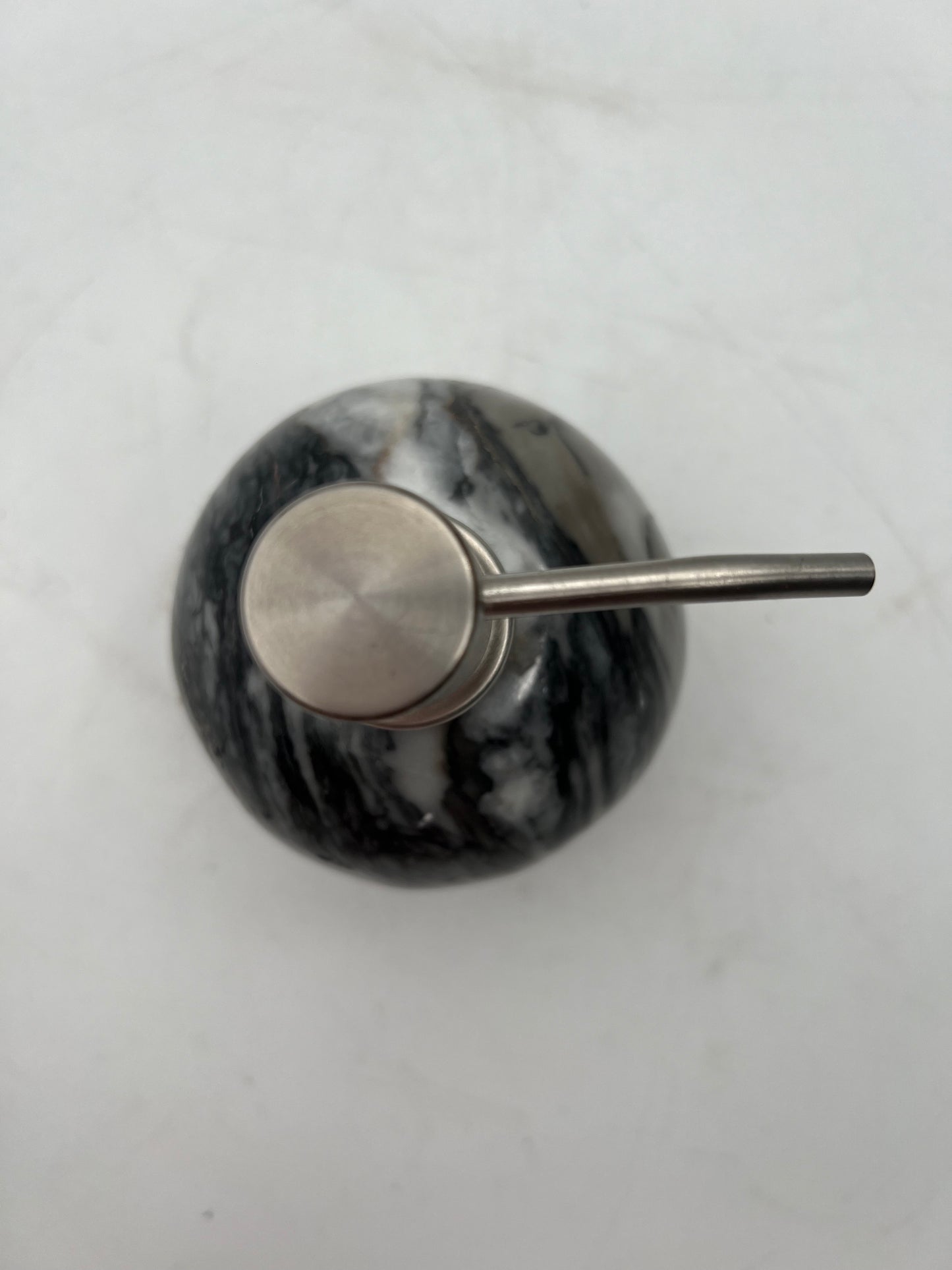Black & Grey Marble Soap Dispenser