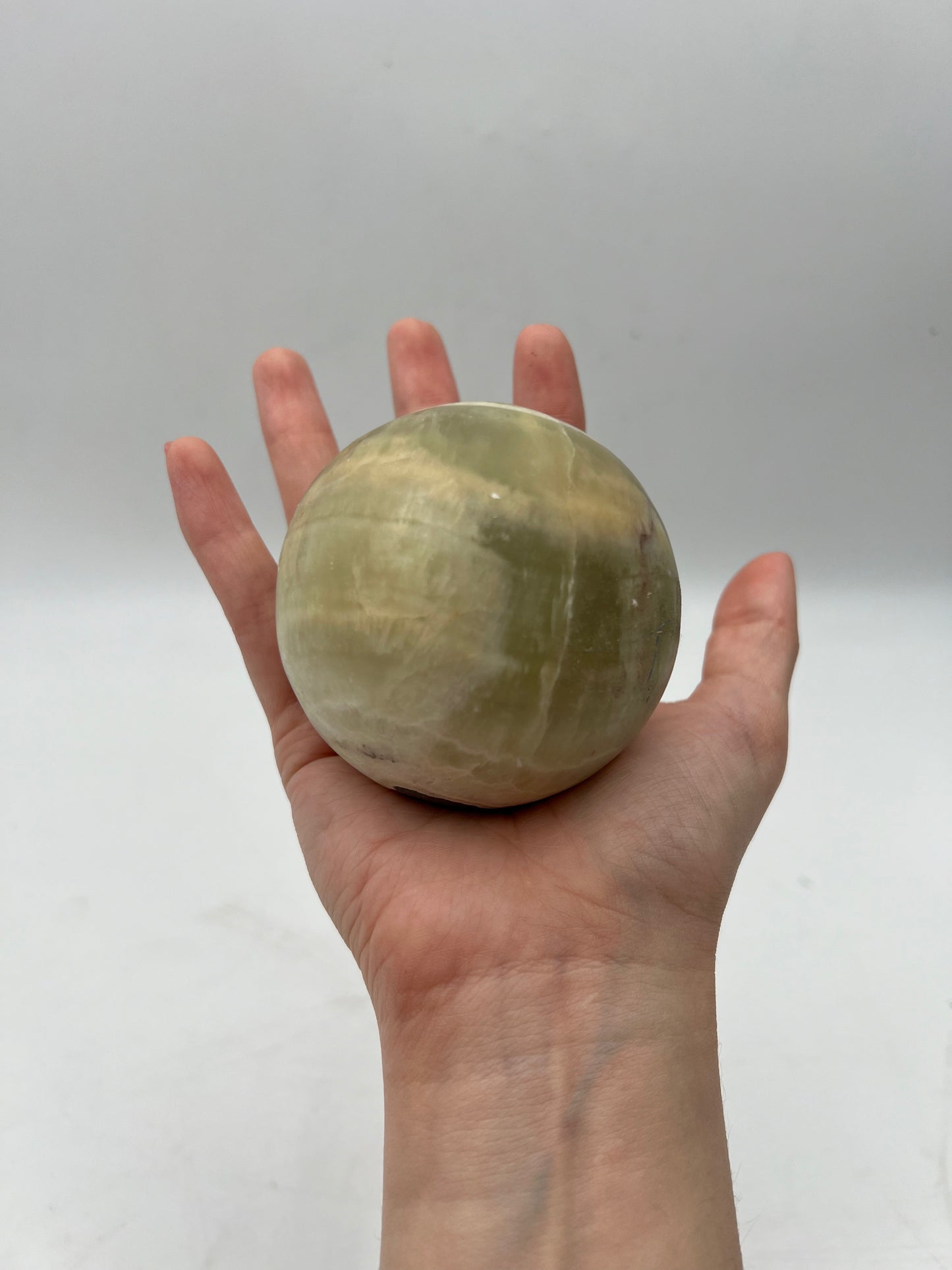 Green, White & Black Onyx Sphere