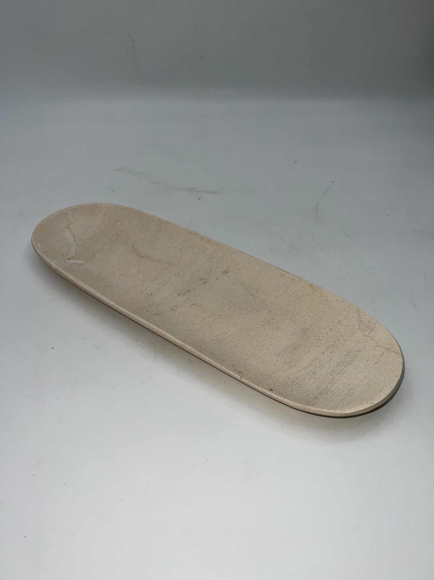 Beige Marble Food & Decor Tray