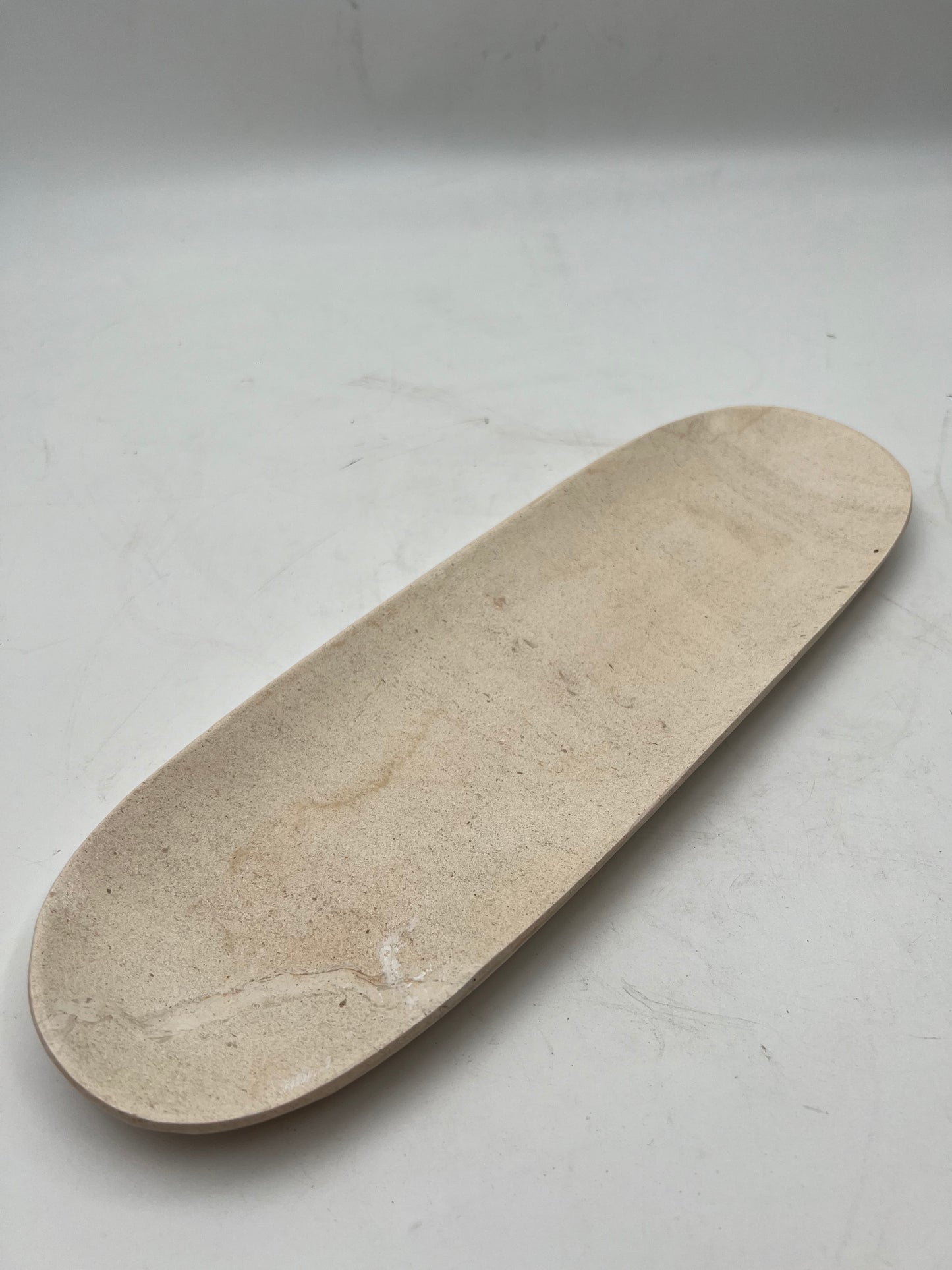 Beige Marble Food & Decor Tray