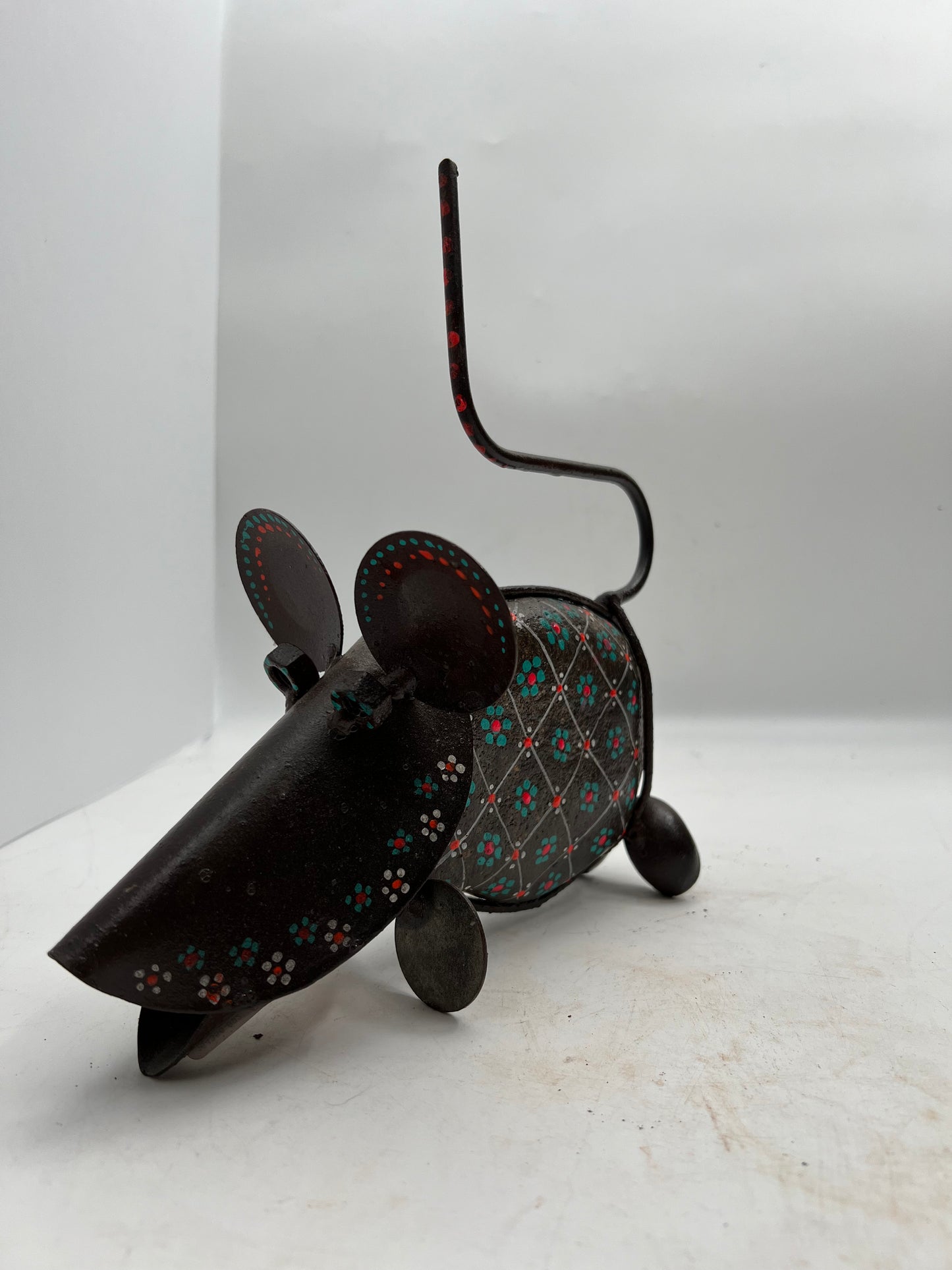 Stone & Steel Mouse Figurine