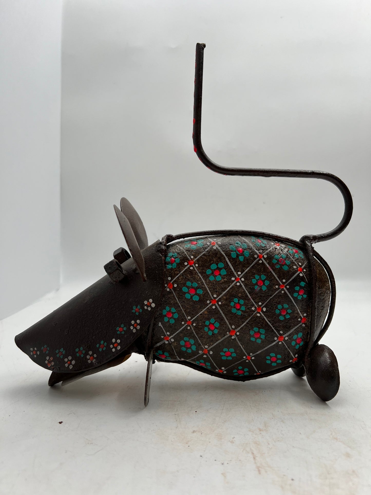 Stone & Steel Mouse Figurine