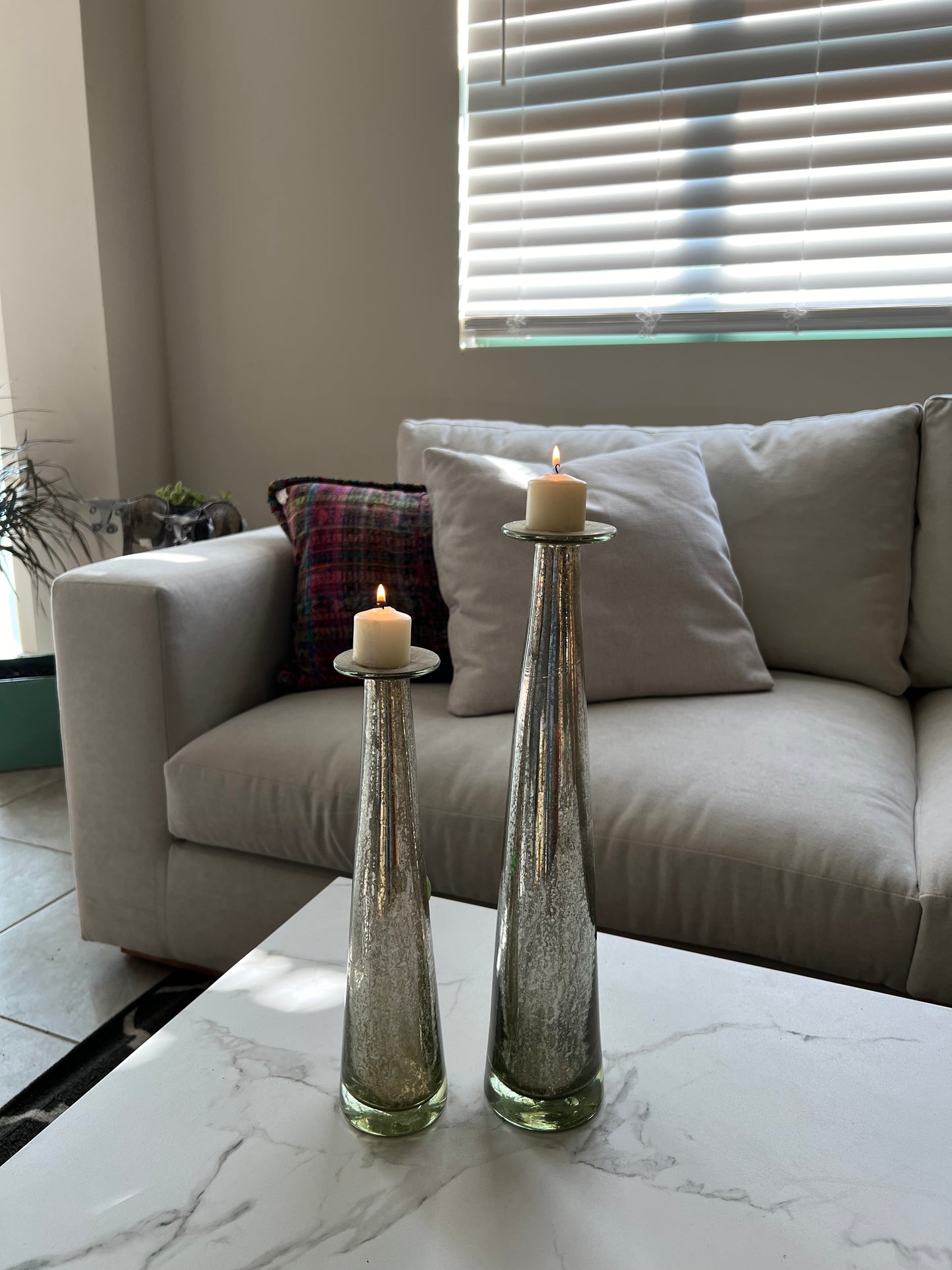 Silver/Gold Flower Vase Decor Set