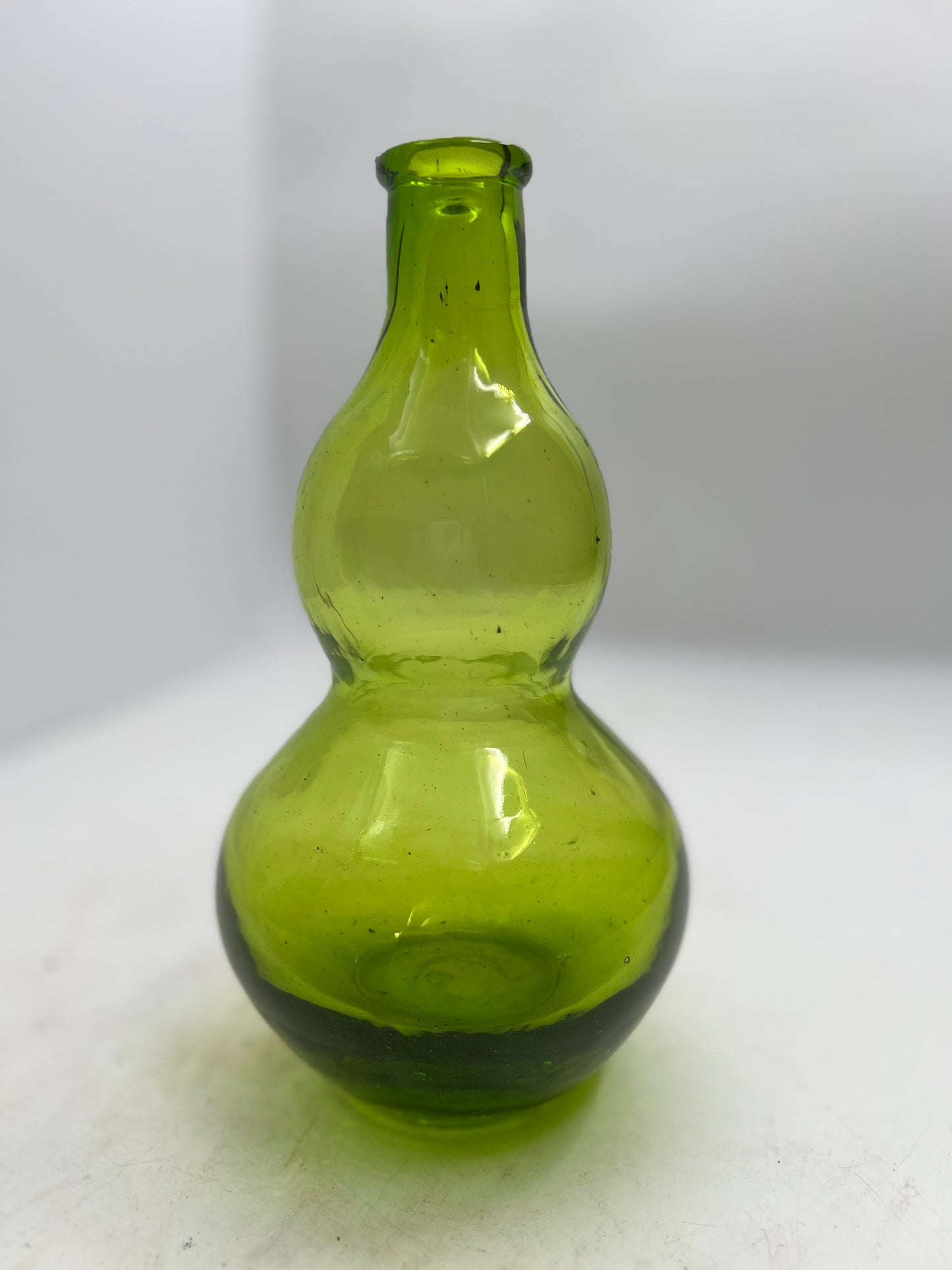 Blown Glass Green Flower Vase