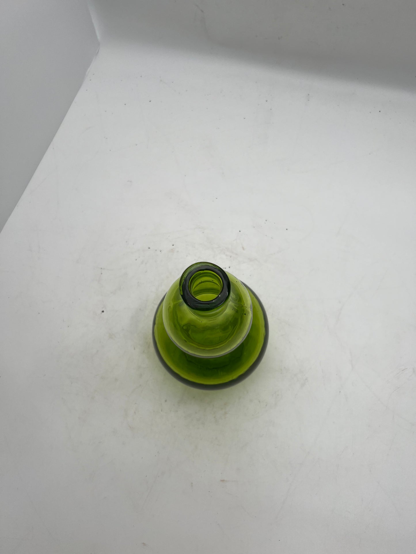 Blown Glass Green Flower Vase