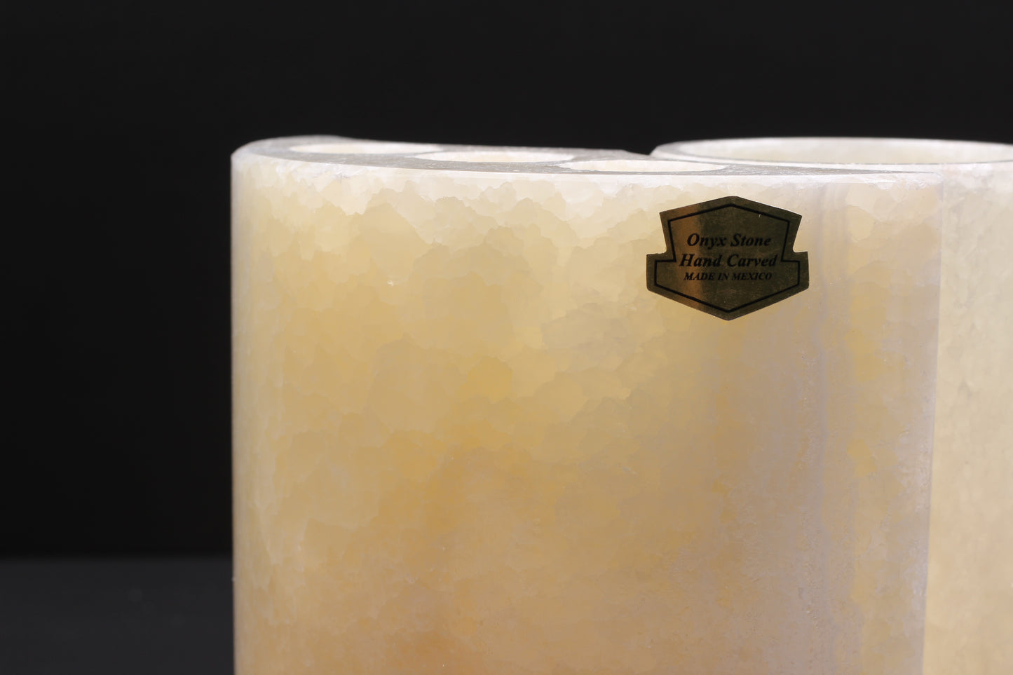 Cream Onyx Bathroom Accessory Set – 5 Piece Handcrafted Set