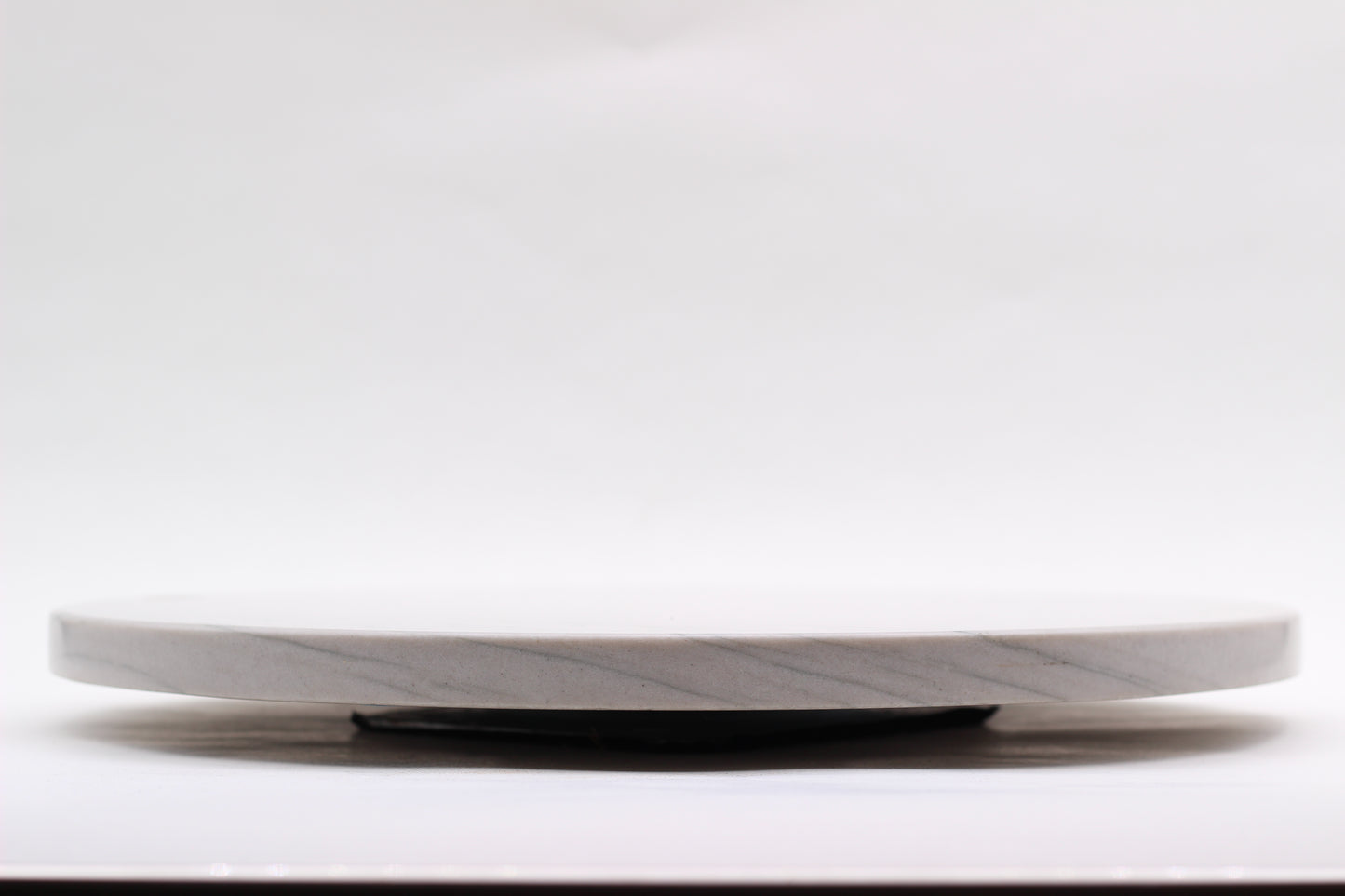 Grey Marble Lazy Susan Serving Tray – 16" Handcrafted Rotating Tray