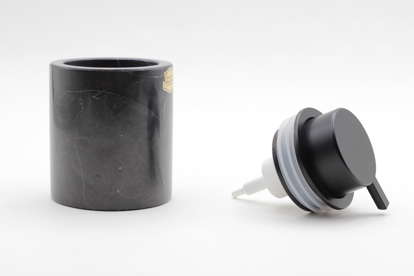 Black Marble Foaming Soap Dispenser – 10oz Pump Bottle