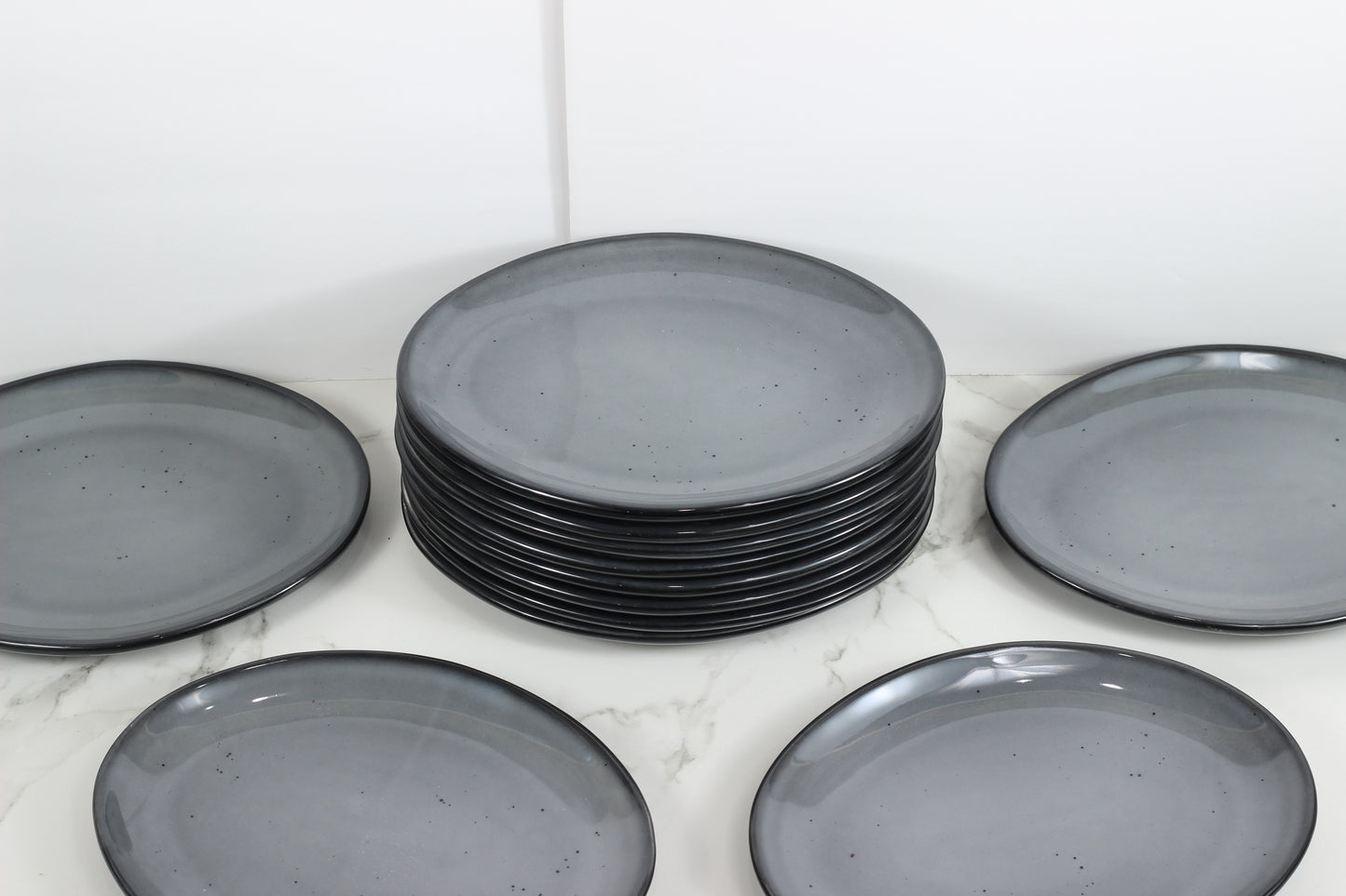 Anfora Denali Grey- 10" Oval Plate- 1 Dozen