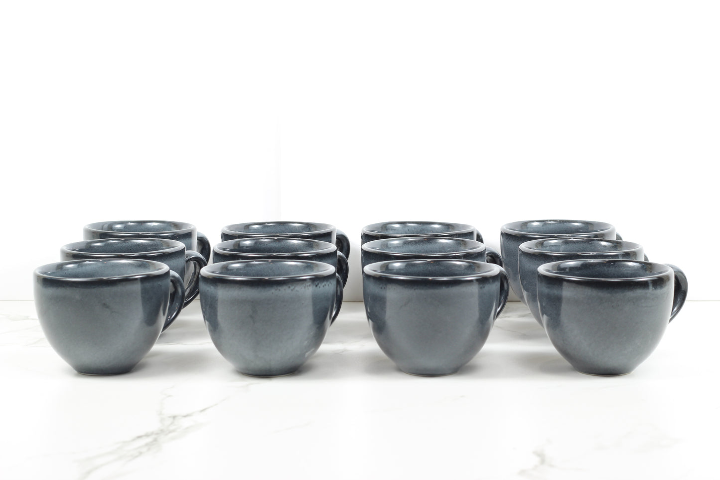 Anfora Denali Grey- 7.5oz Cappuccino Mug- 1 Dozen