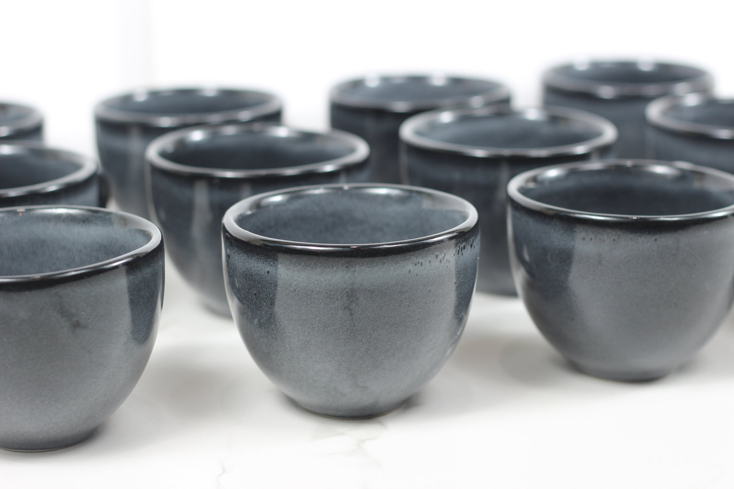 Anfora Denali Grey- 7.5oz Cappuccino Mug- 1 Dozen