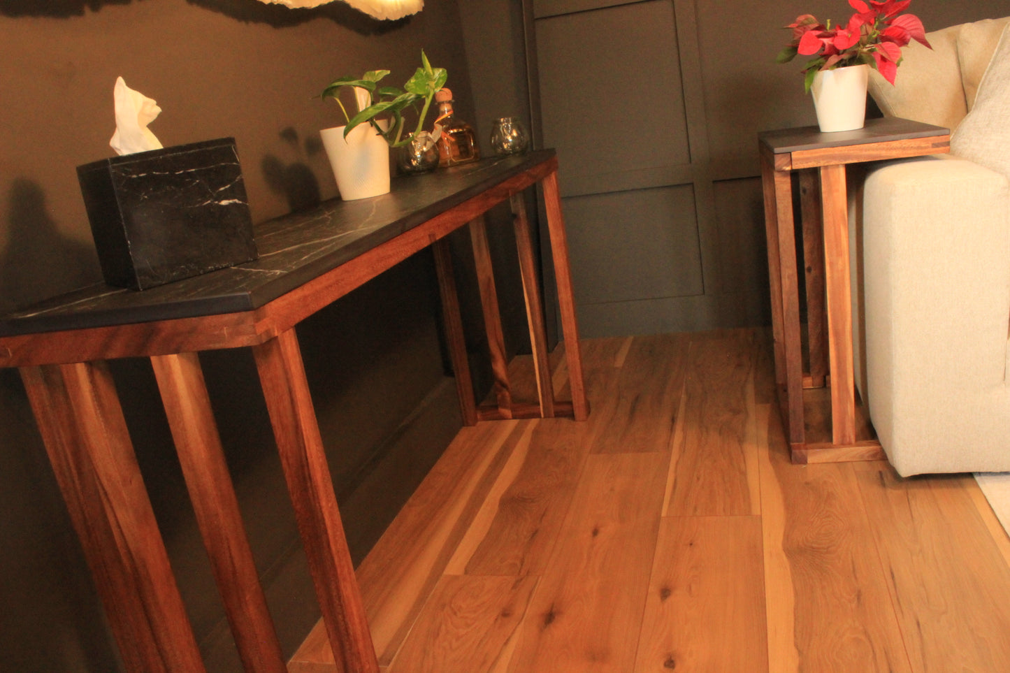Los Cabos Console Table w/ Real Stone Top (In-Store Only)
