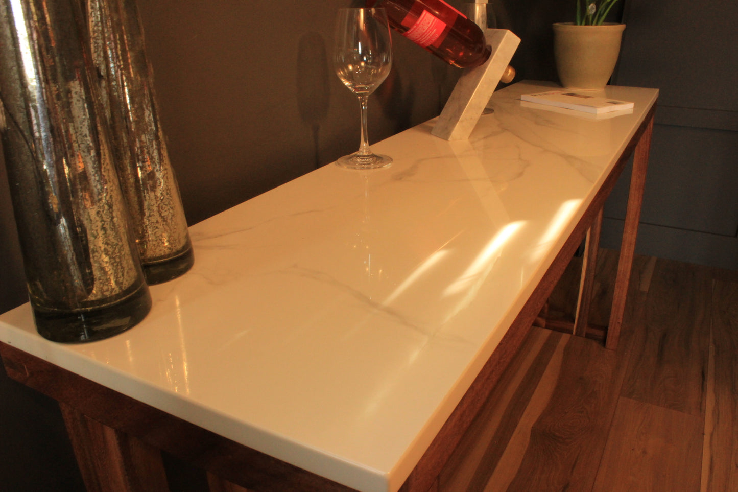 Los Cabos Console Table w/ Real Stone Top (In-Store Only)