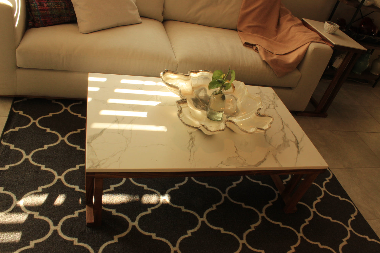 Los Cabos Coffee Table w/ Real Stone Top (In-Store Only)