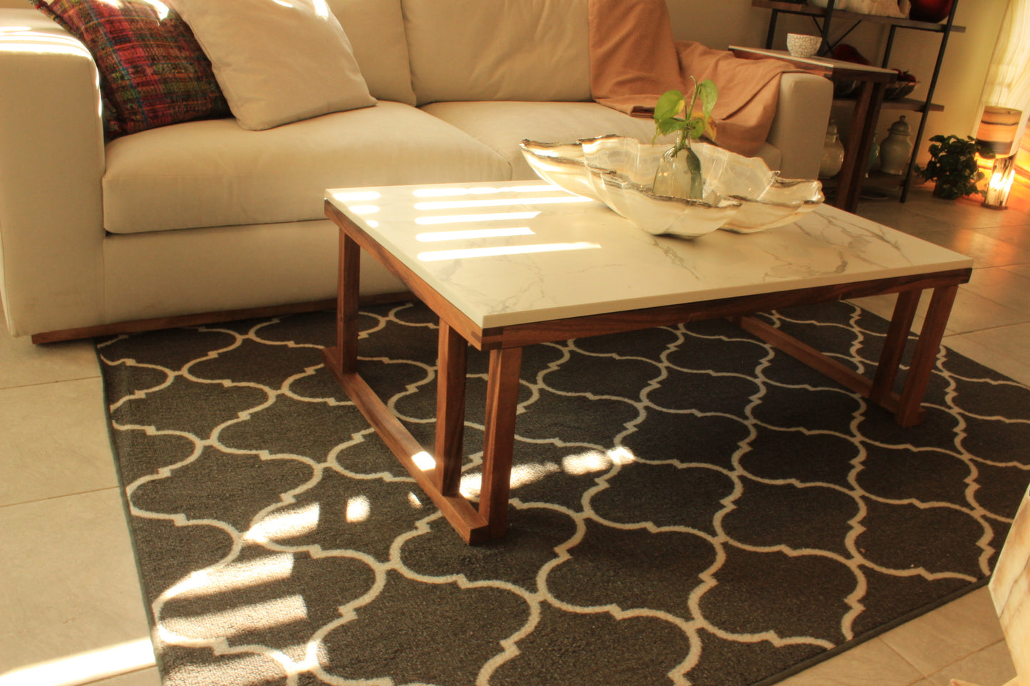 Los Cabos Coffee Table w/ Real Stone Top (In-Store Only)