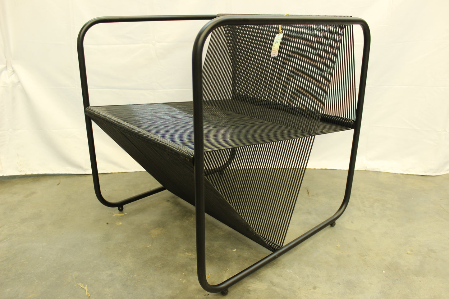 Black Cube Acapulco Chair w/ Black Frame