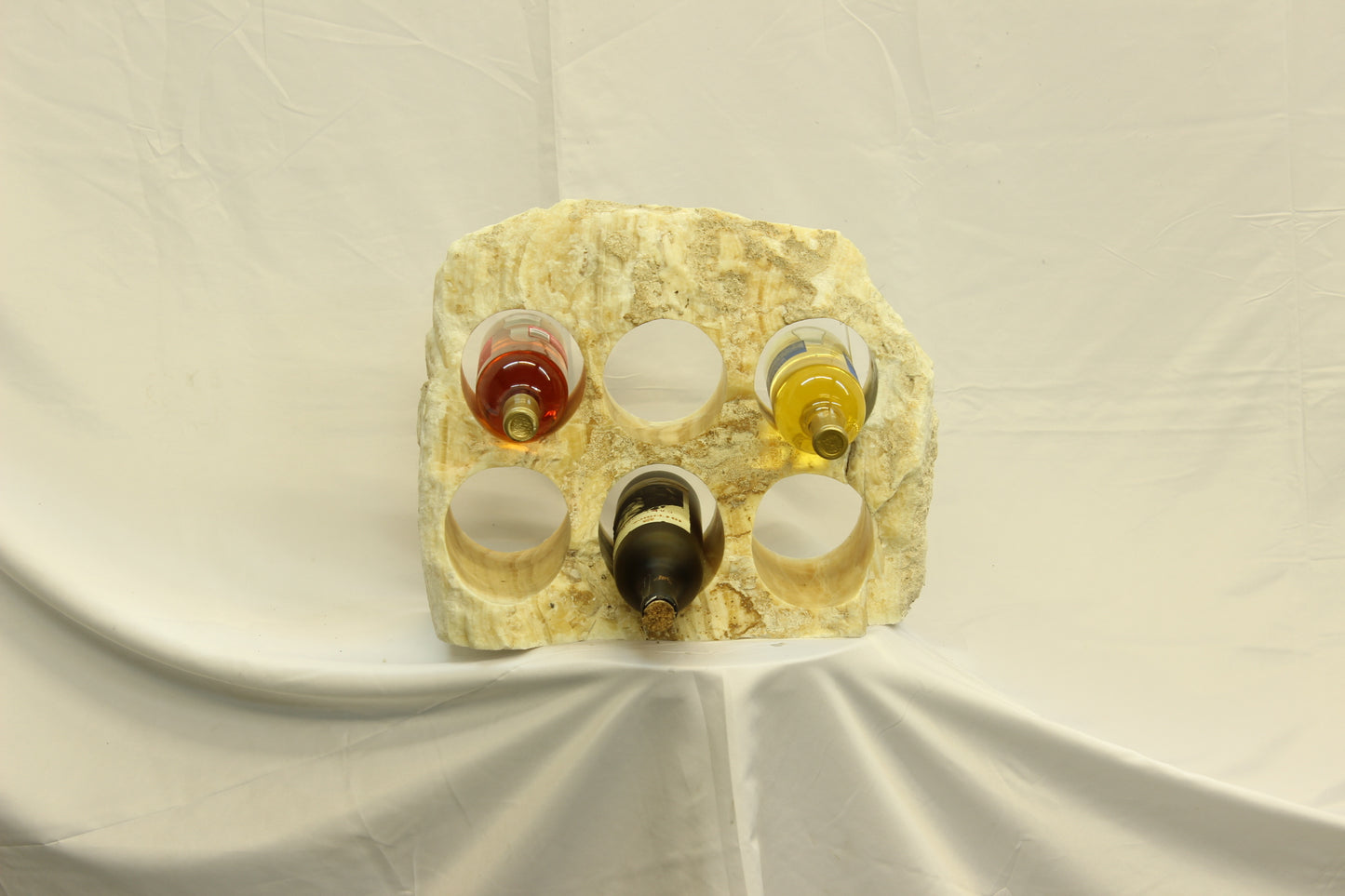 Beige Onyx Stone Wine Holder