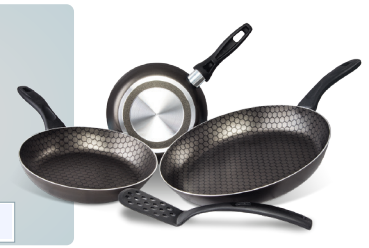 CINSA MAGNÍFICA 4-PC FRY PAN SET · Black