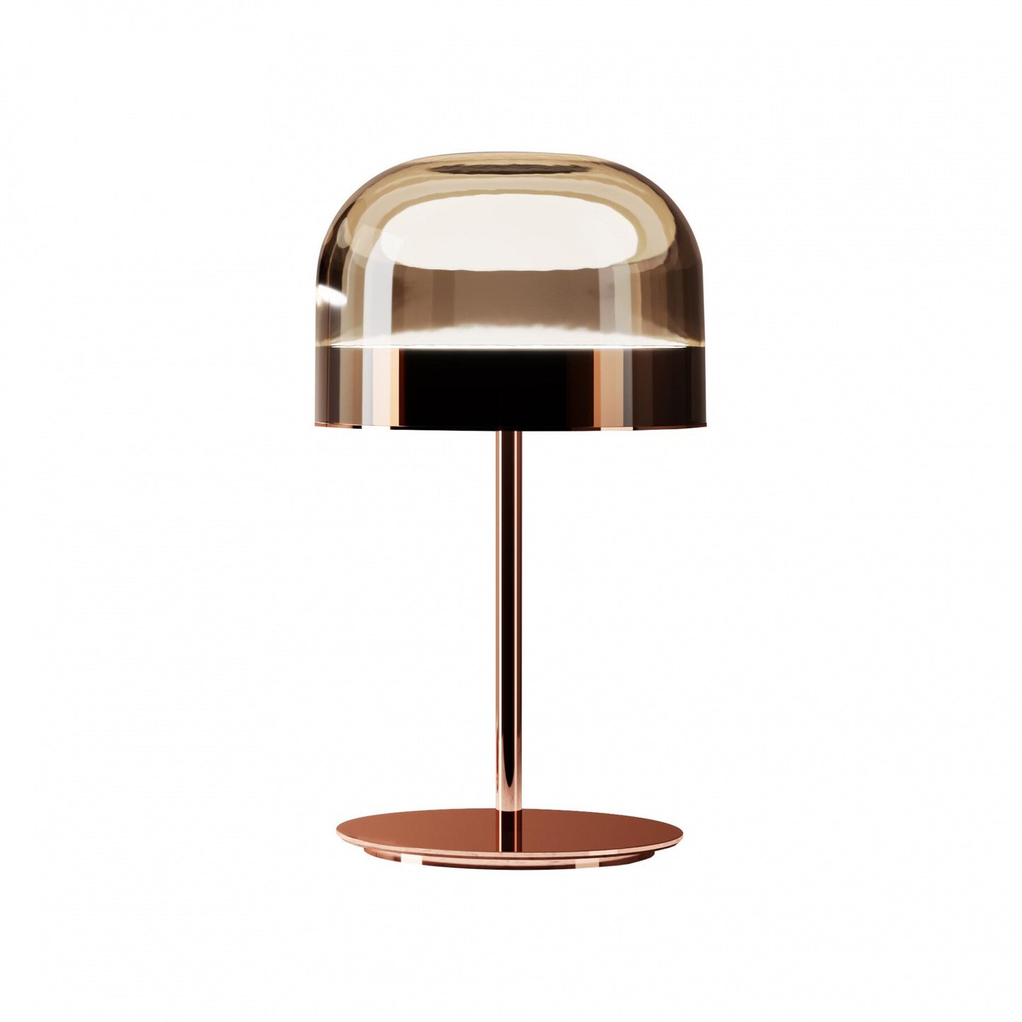 Modern Polished Copper Table Lamp