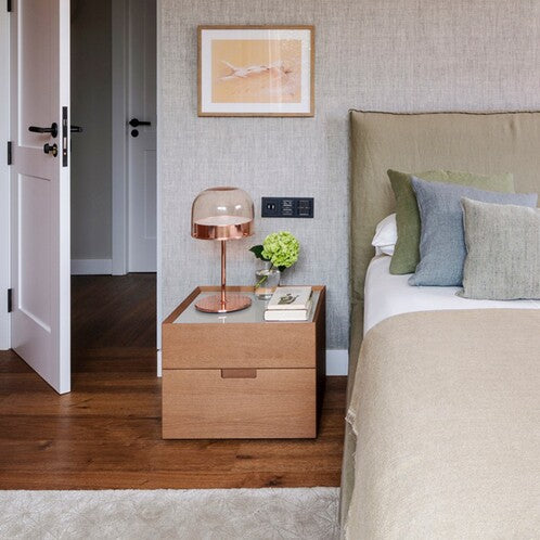 Modern Polished Copper Table Lamp